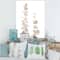 Designart - Beige Eucalyptus Branches On White - Traditional Canvas Wall Art Print